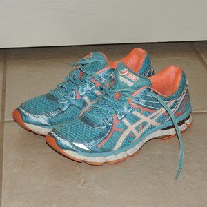 ASICS Womens GT-2000 Running Shoes aqua coral size 9